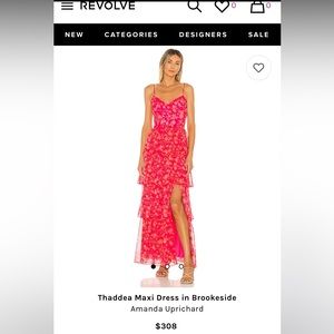 Amanda Uprichard - Thaddea Maxi Dress in Brookside Print